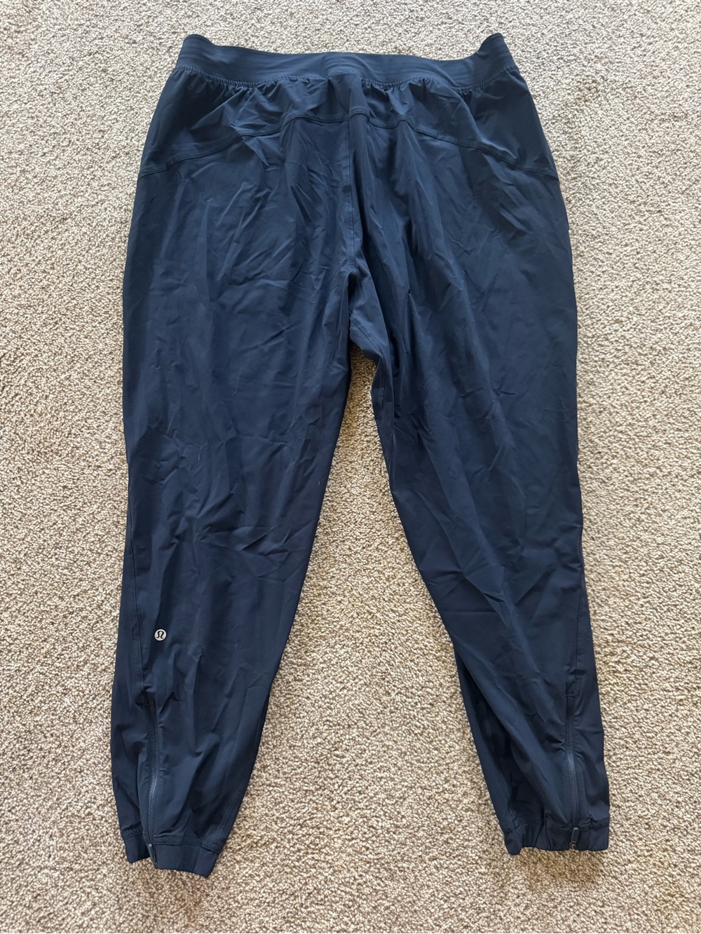 Lululemon XL Navy Studio Dance Pants Ankle Zip Athletic Joggers